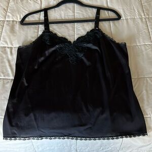 Black lace tank top